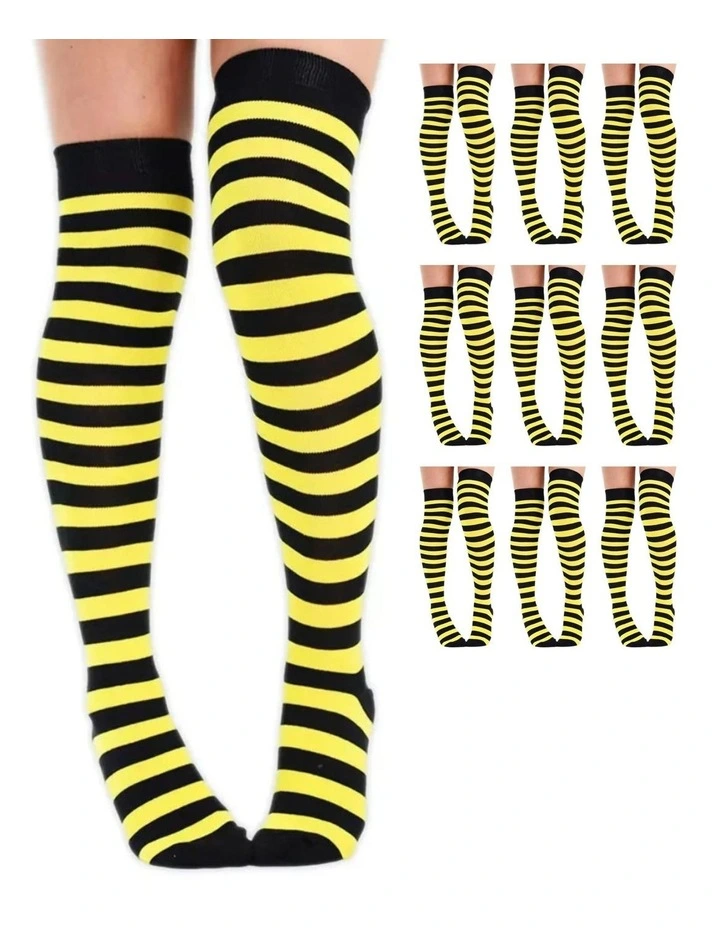 Over The Knee Socks in Gold/Yellow