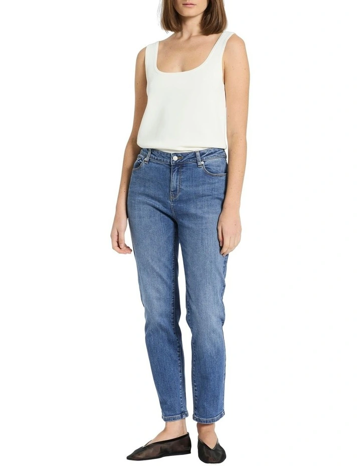Milano Tank Top in Ivory