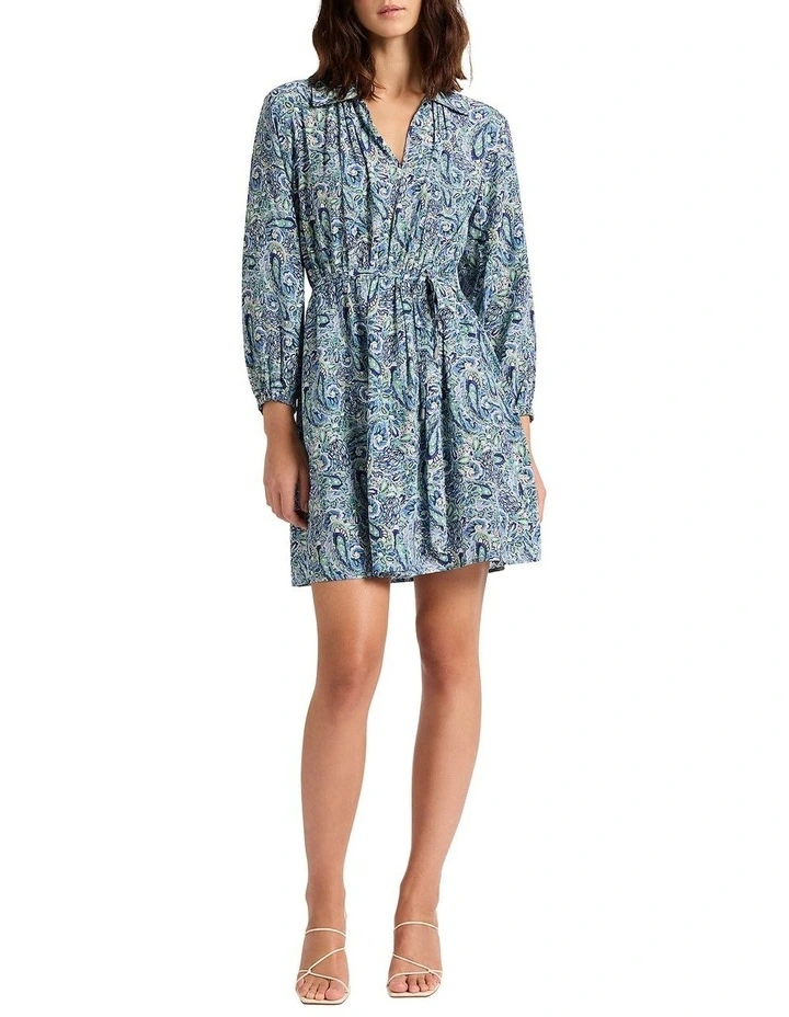 You Remember Silk Dress in Blue