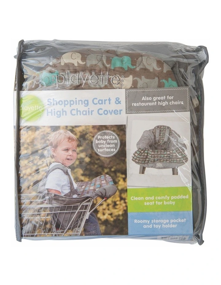 Shopping Trolley and High Chair Cover Elephant