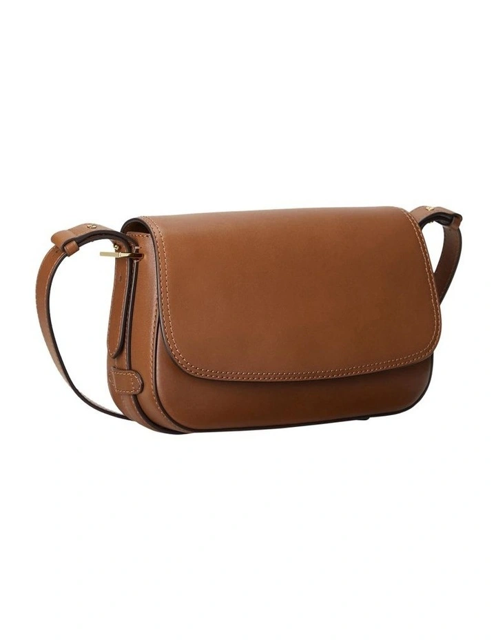 Maddy Small Leather Shoulder Bag in Brown