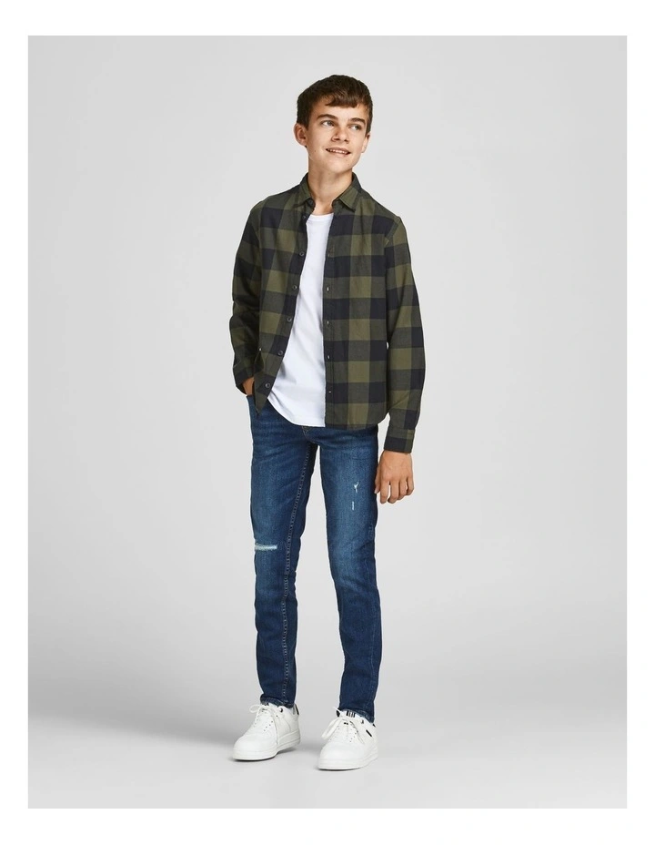 Gingham Shirt in Khaki