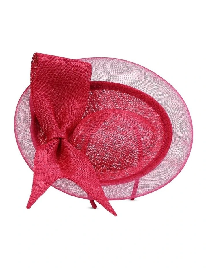 Zoya Fascinator in Hot Pink