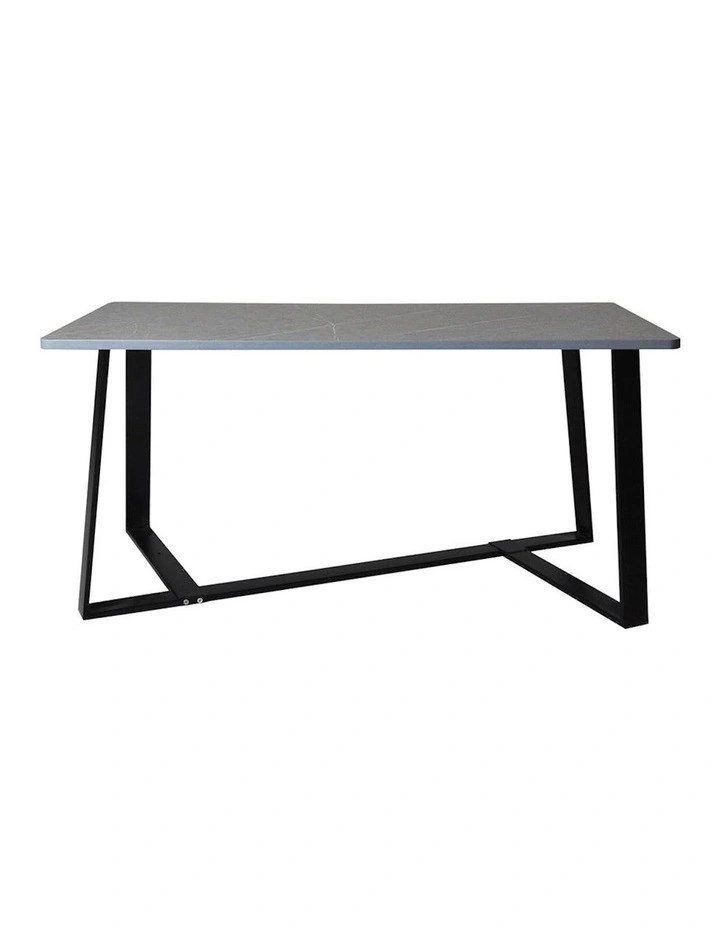 Industrial Steel Legs Marbled Coffee Table 100cm in Grey
