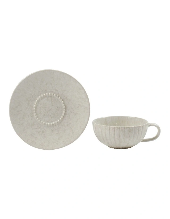 Hostess Teacup and Saucer 250ml/15cm in Stucco