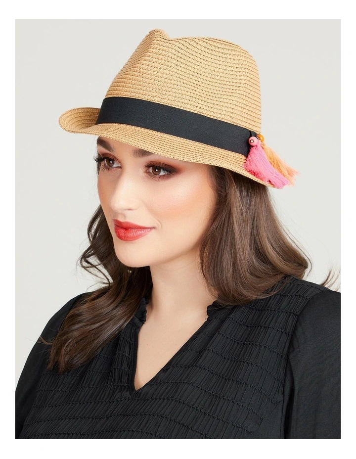 Summer Fedora Hat in Multi