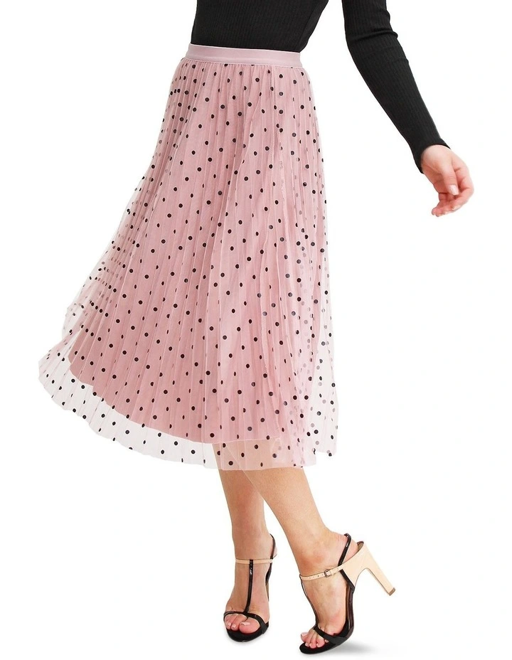 Mixed Feelings Pink Reversible Skirt