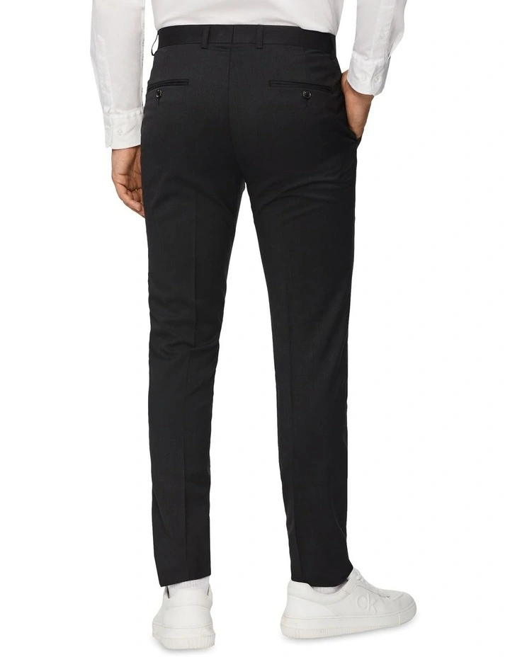 Super Slim Twill Suit Trouser in Charcoal
