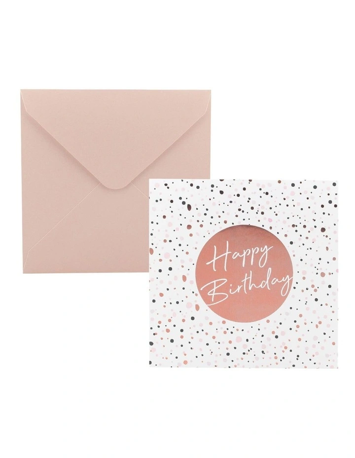 Nicki Square Greeting Cards HB Sprinkles in Blush