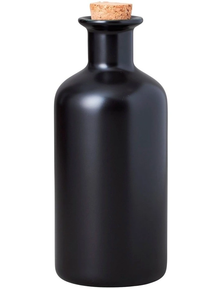Oil Bottle Cork Lid Gift Boxed 500ml in Black