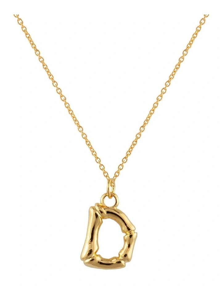 Initial Necklace D