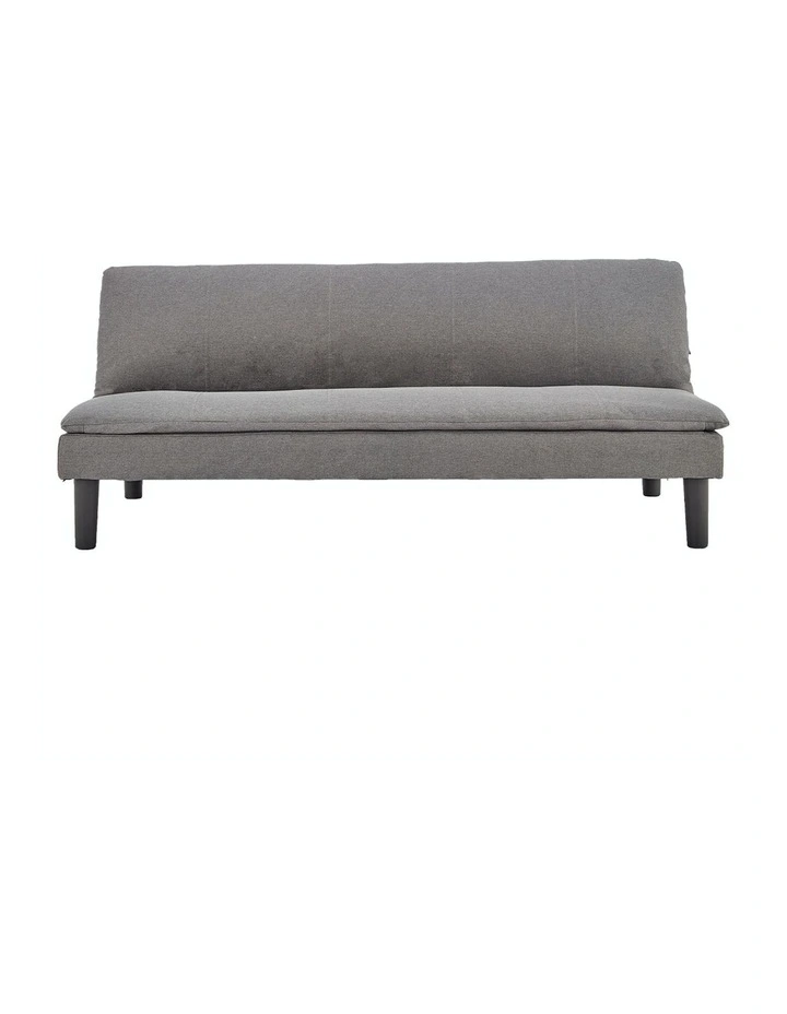New Sarantino 3 Seater Sofa Bed Lounge Couch Modular Furniture Linen Dark Grey