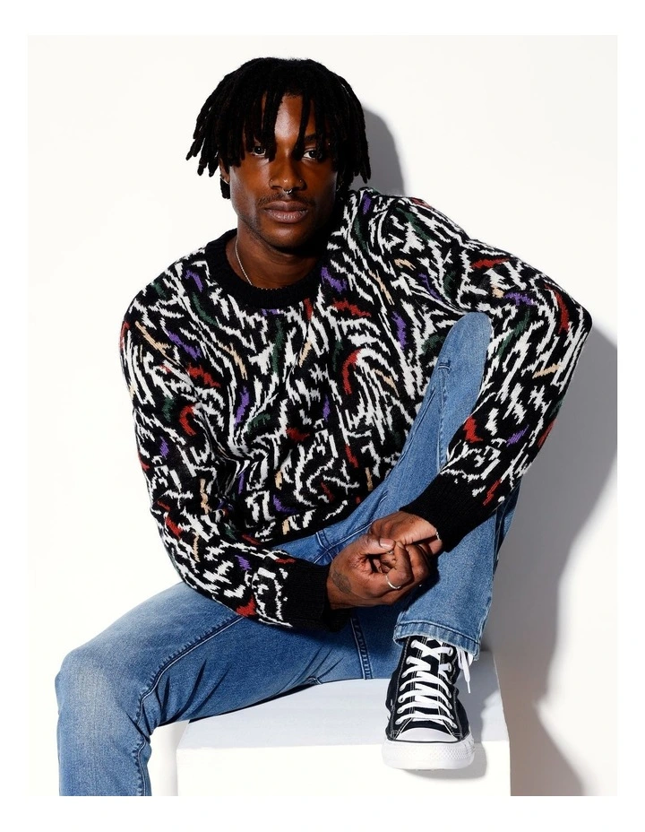 The Purge Pullover Knit in Multicolour