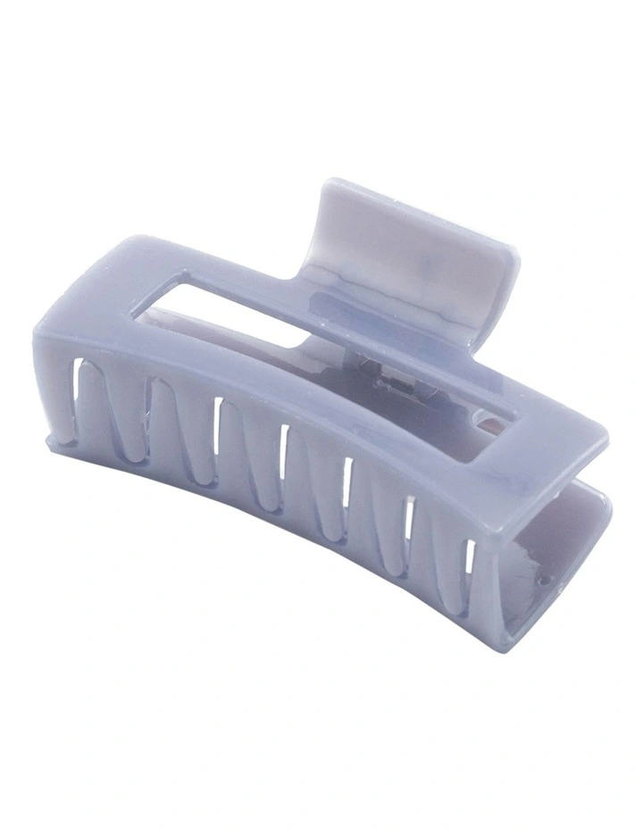 Rectangular Hair Clip in Glossy Lilac