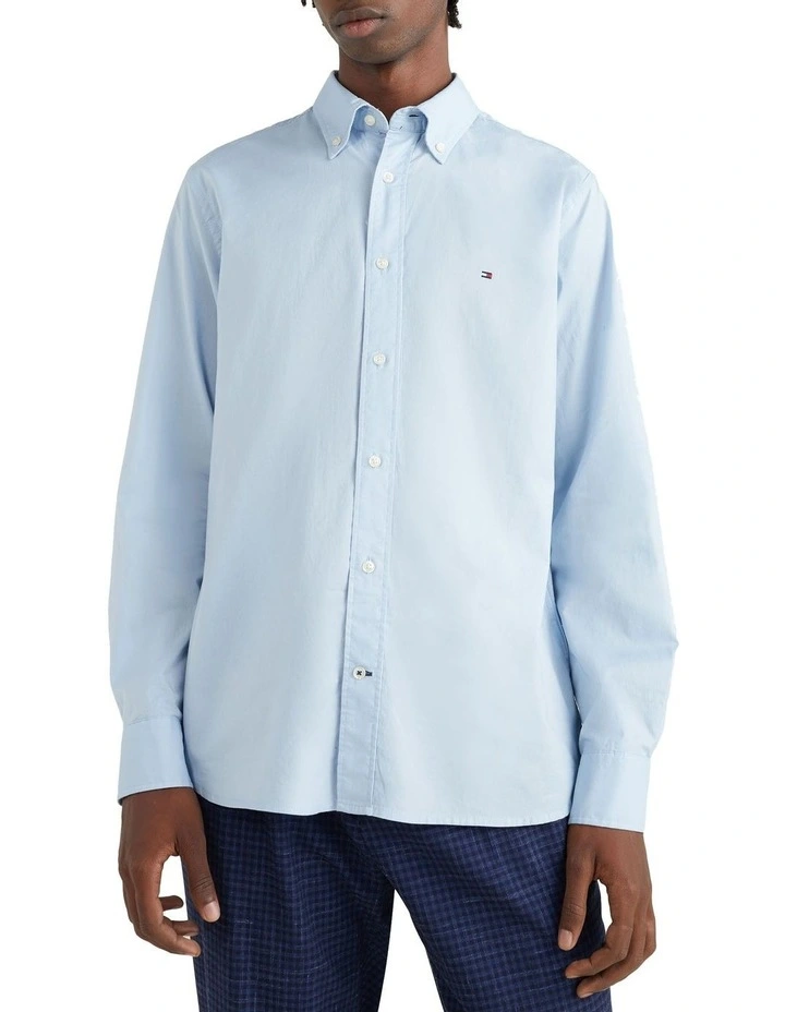 Core Flex Poplin Shirt in Blue