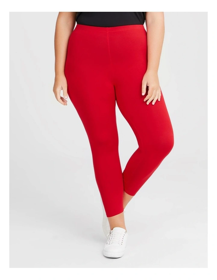 Bamboo Breezy 7/8 Legging Racing Red