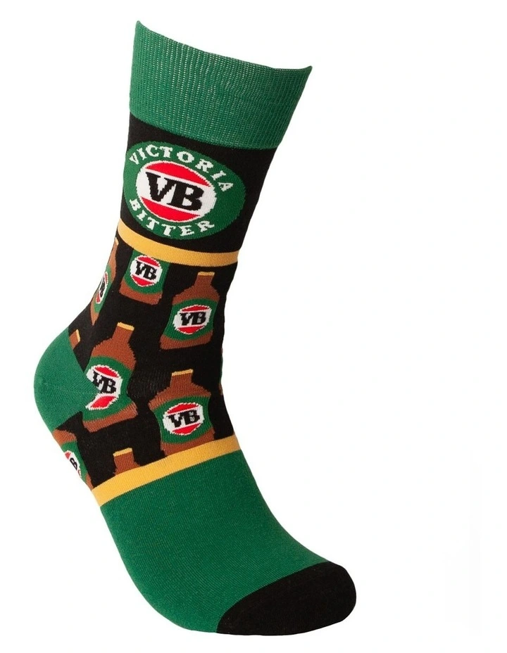 VB Bottles Socks in Green/Black