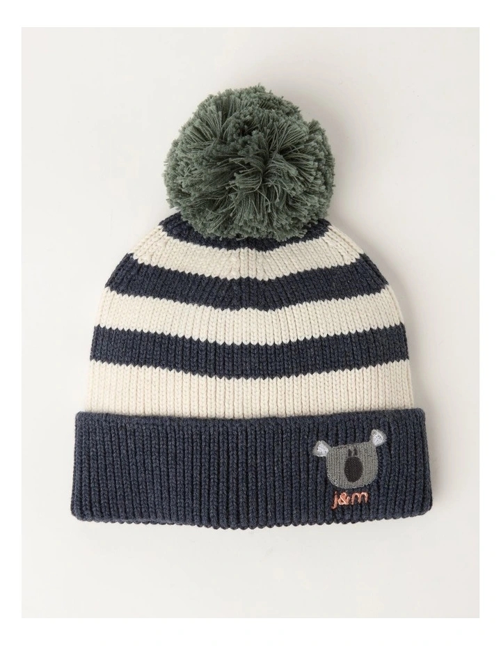 Embroidered Koala Beanie in Assorted