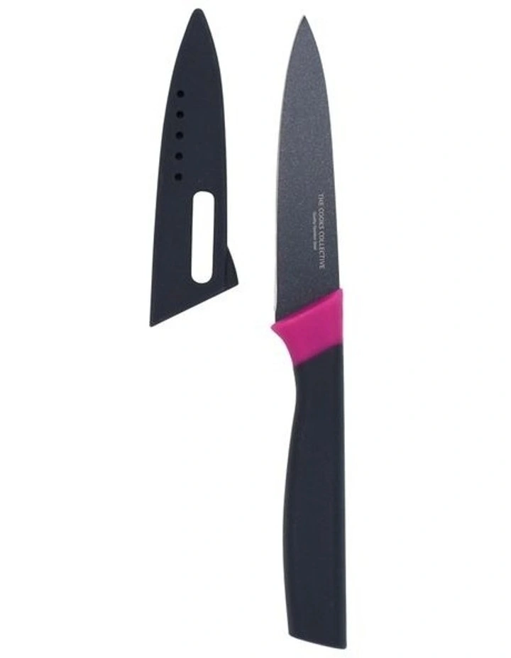 Ti Paring Knife with Cover 8cm in Purple
