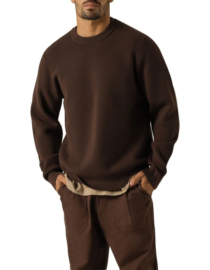 Quinn Knit Sweater in Brown