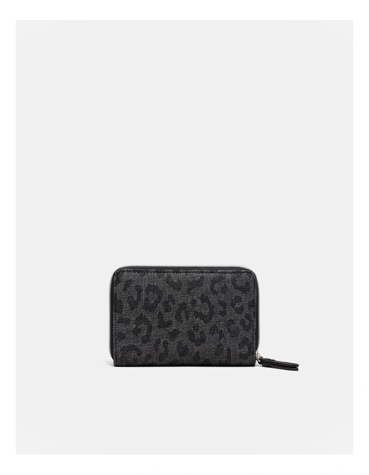 Brunswick Medium Wallet in Black Leopard
