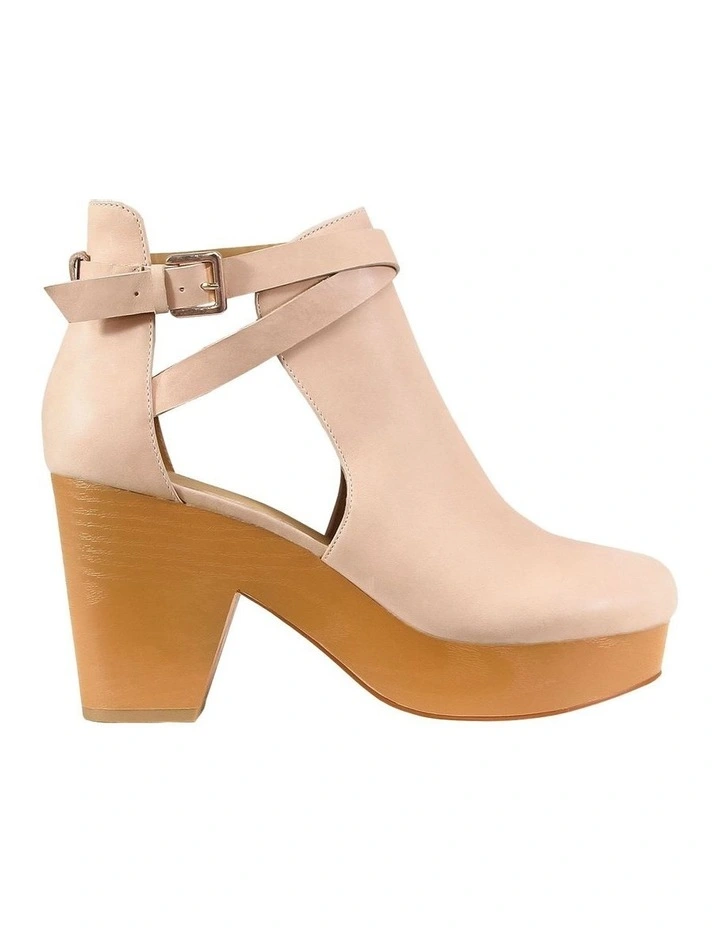 Fearless Clog Ankle Boot in Blush