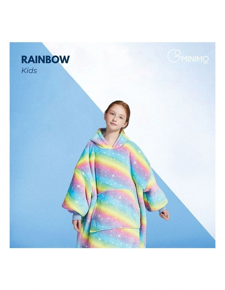 Kids Soft Hoodie Blanket in Multi