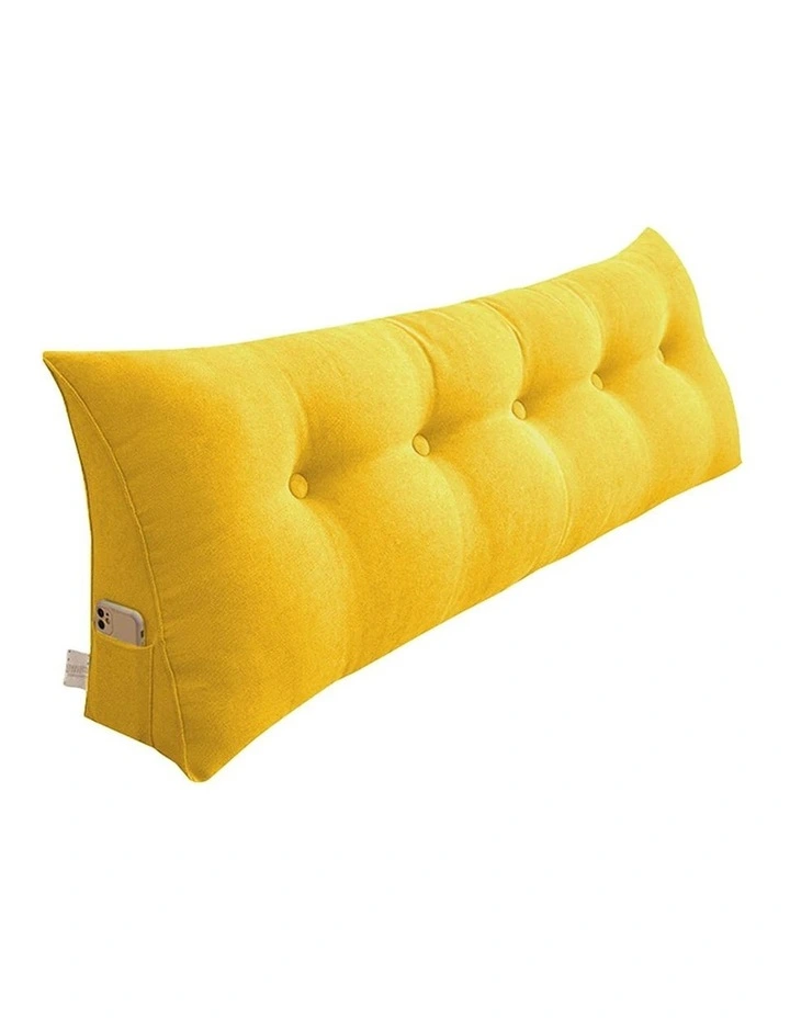 Triangular Wedge Pillow 180cm in Yellow
