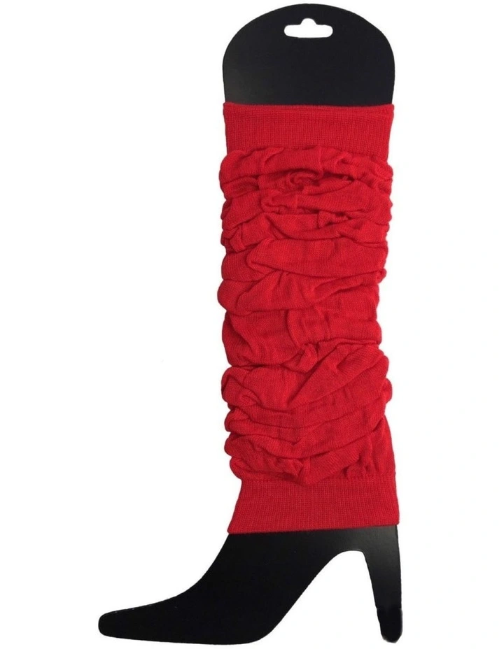 6x Knitted Leg Warmers in Assorted Colours