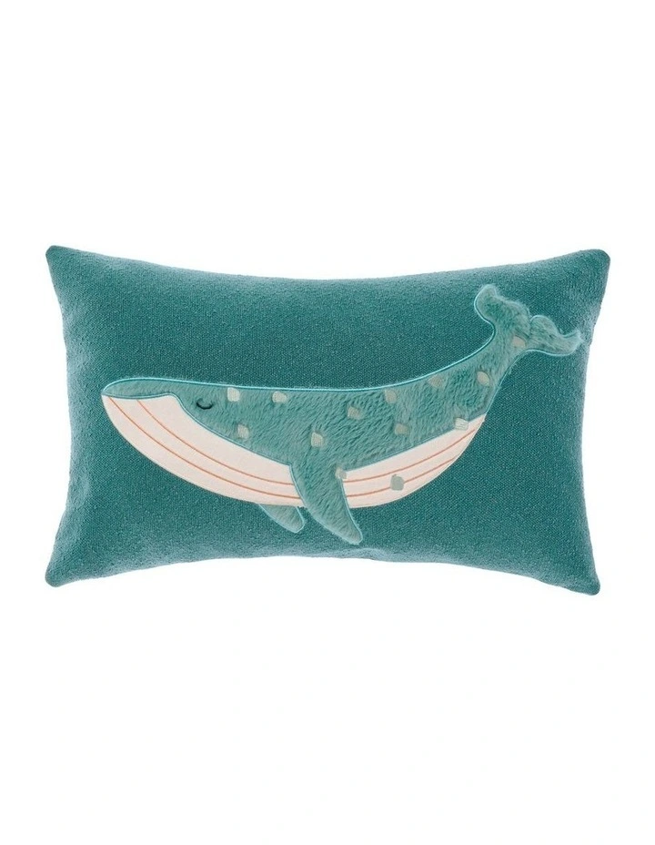 Into The Waves Cushion 35x55cm in Deep Blue