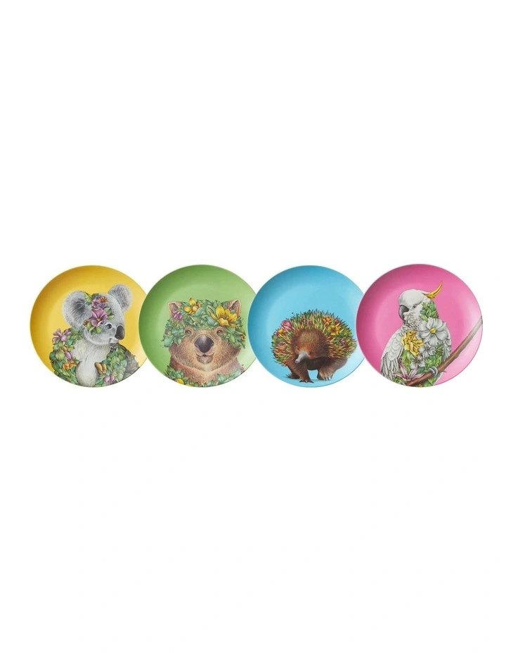 Marini Ferlazzo Bamboo Plate 20cm Set of 4 in Assorted
