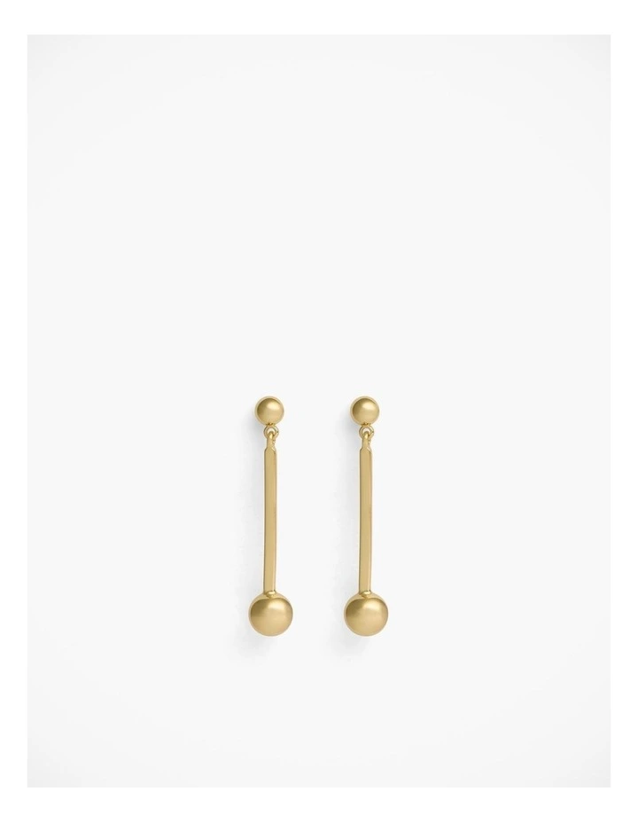 Bar Drop Earring in Gold