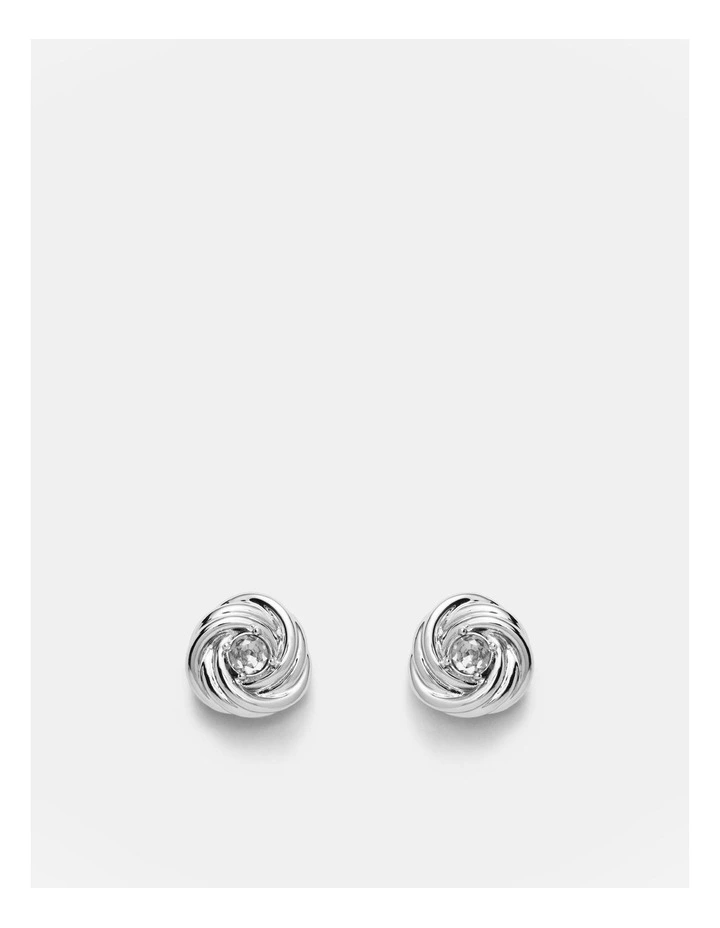 In A Knot Stud Earrings in Silver