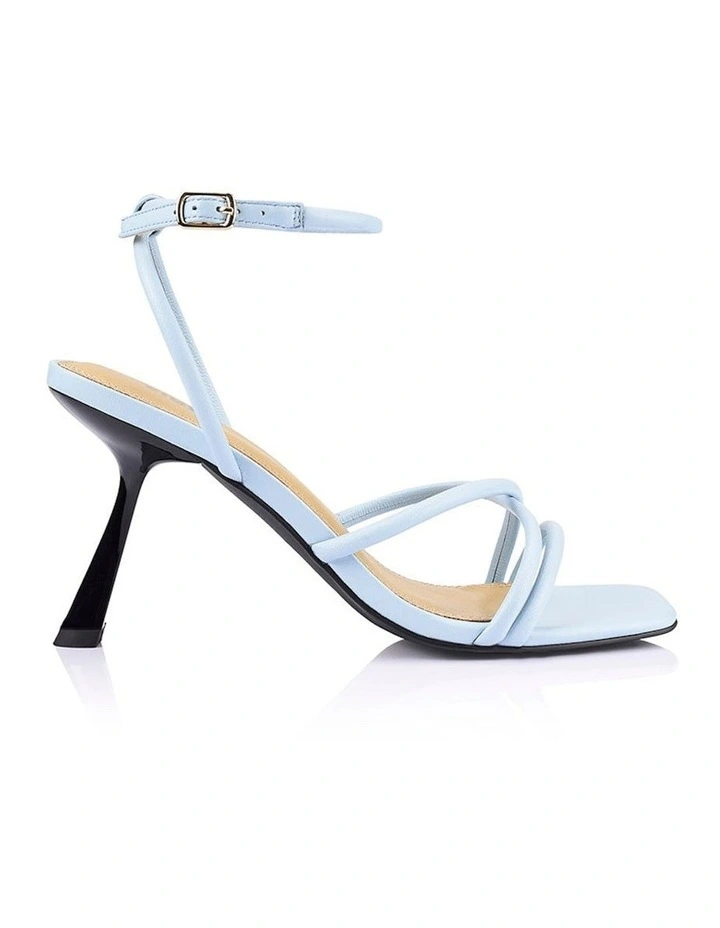 Spruce Heeled Sandals in Pale Blue