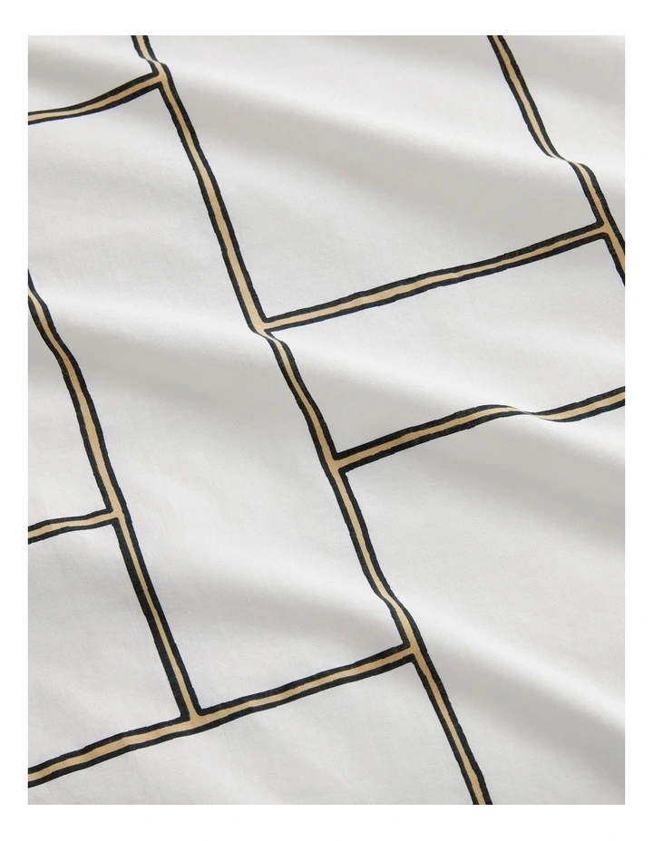 Parker Quilt Cover Set in White