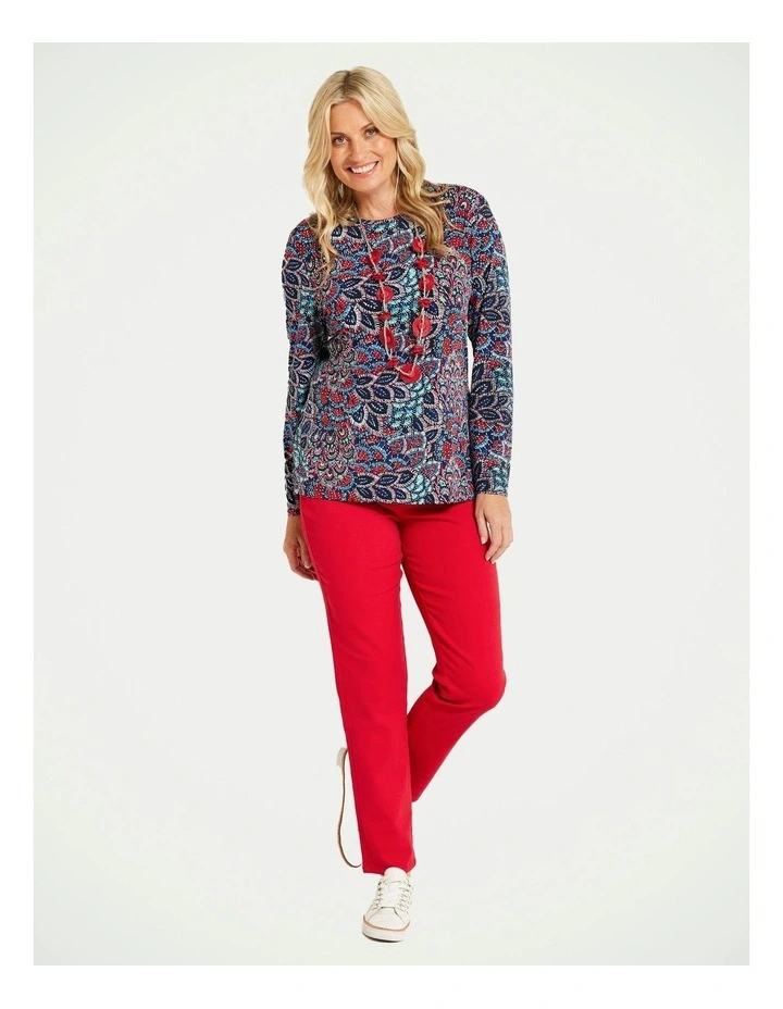 Bridie Print Long Sleeve Top in Assorted