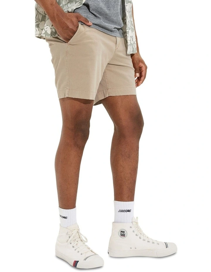 Flex 7" Lived Shorts in Khaki