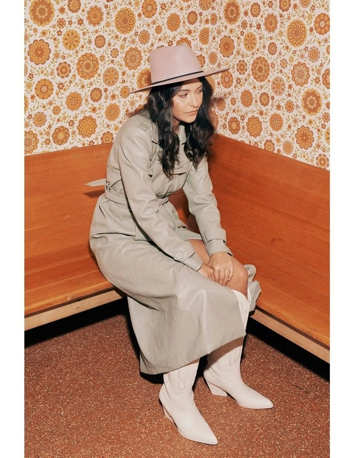 Jumbuck Fedora Hat in Rose Dust