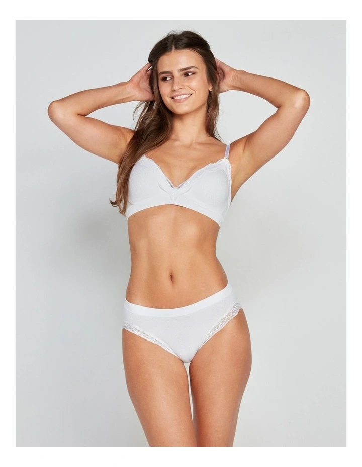 Nikki Bikini Brief in White