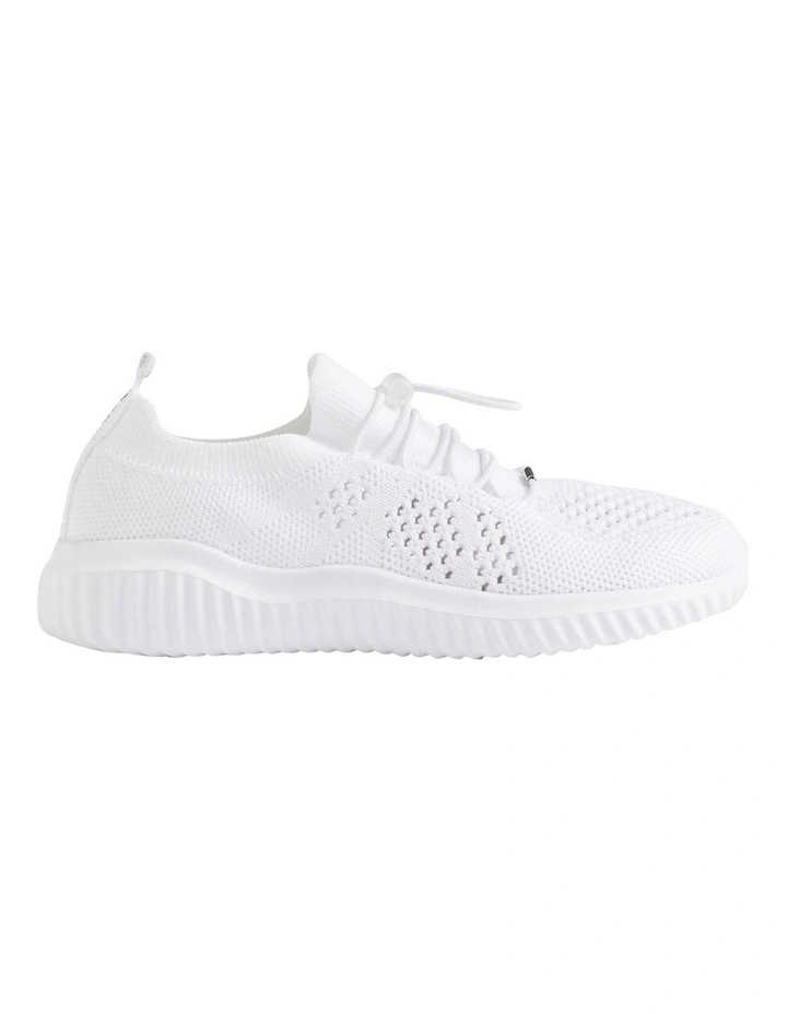 Knit Trainer in White