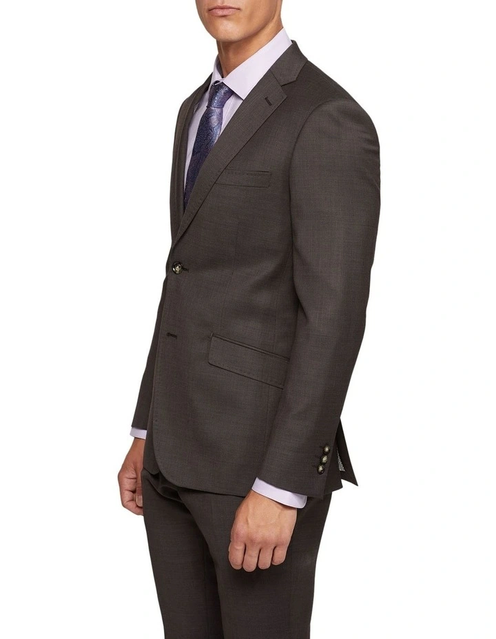 New Hopkins Wool Suit Jacket in Brown