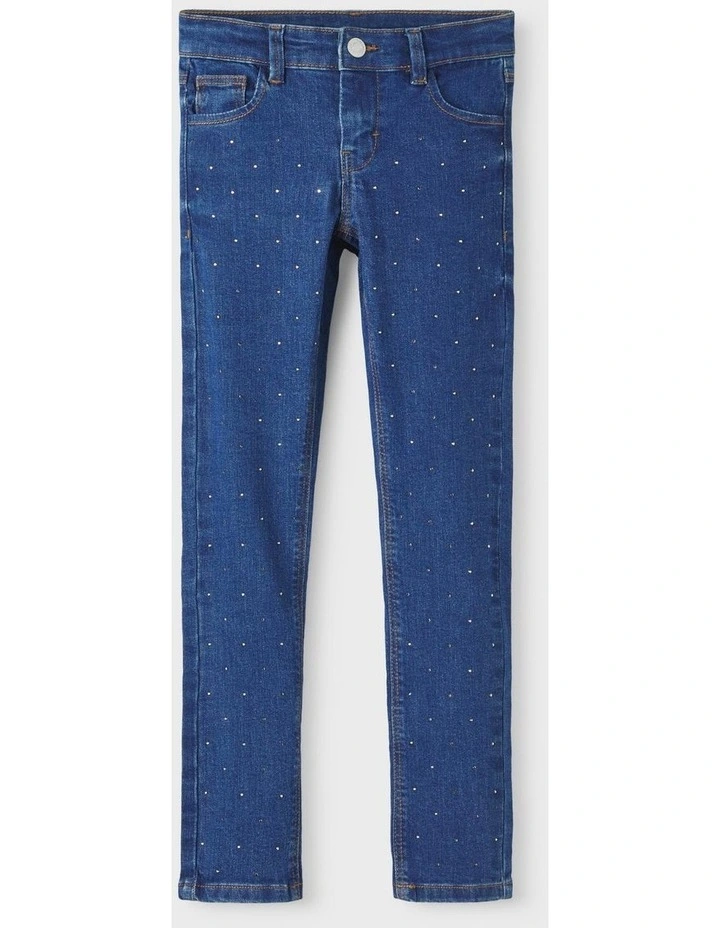 Salli Slim Jeans in Dark Blue Denim