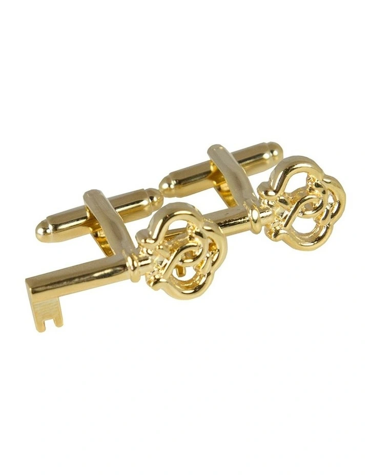 Key Cufflink in Gold