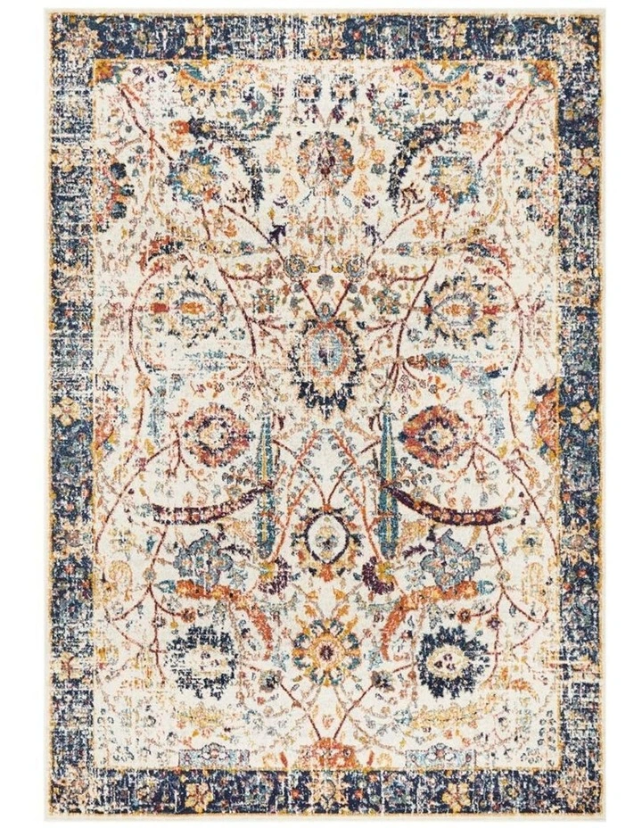 Evoke Peacock Ivory Transitional Rug