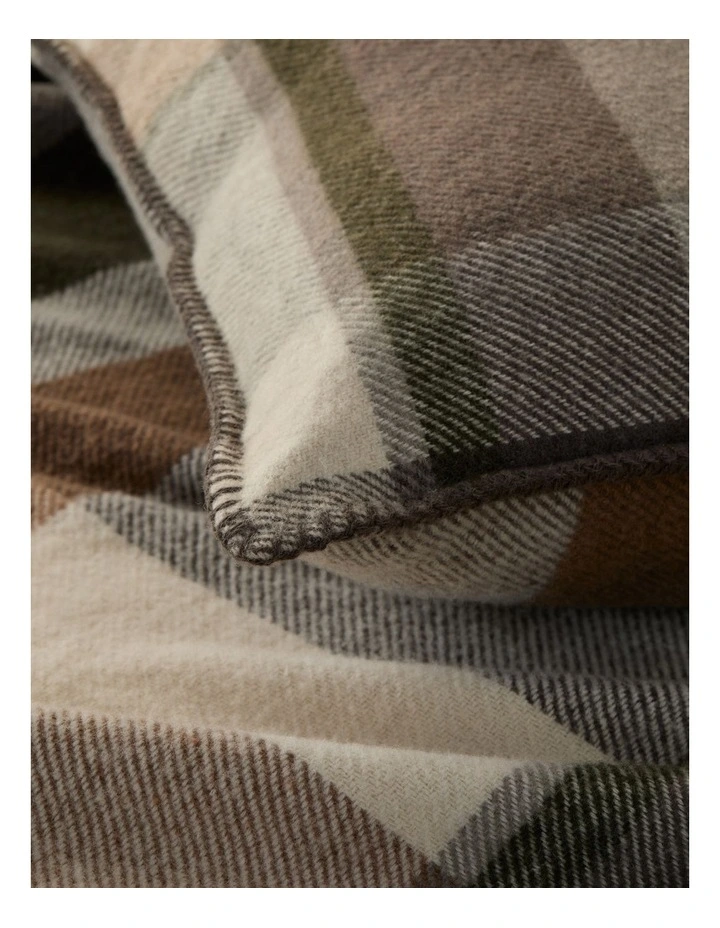 Morgan Wool Gingham Cushion Cover 50x50cm in Floyd