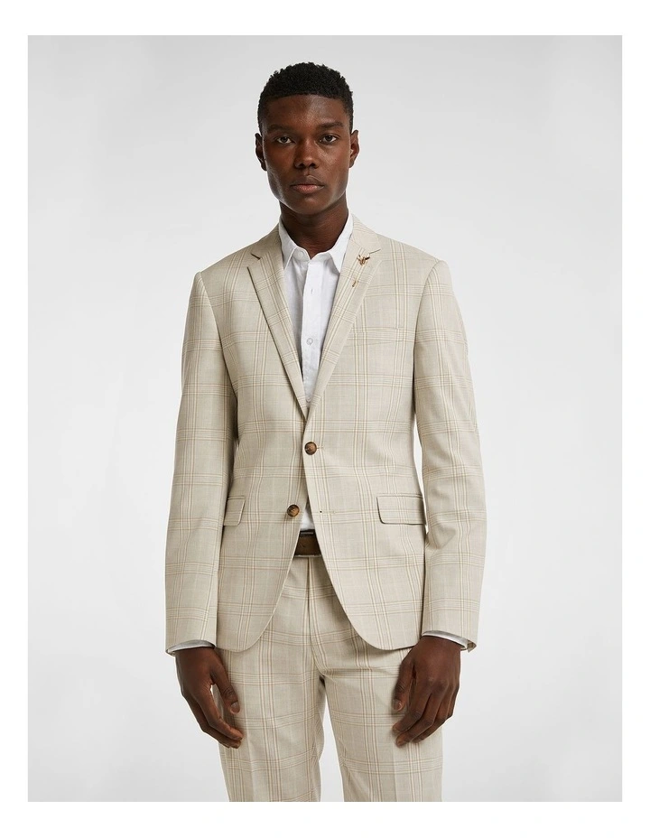 Robertson Slim Suit Jacket in Natural
