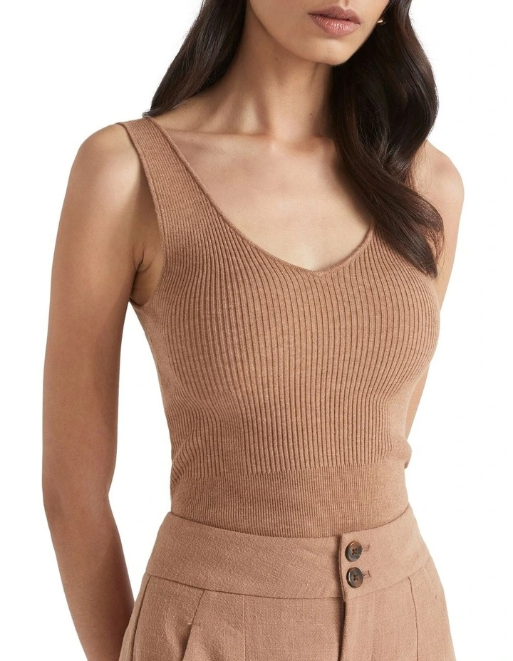 Marle Knit Top In Auburn Marle