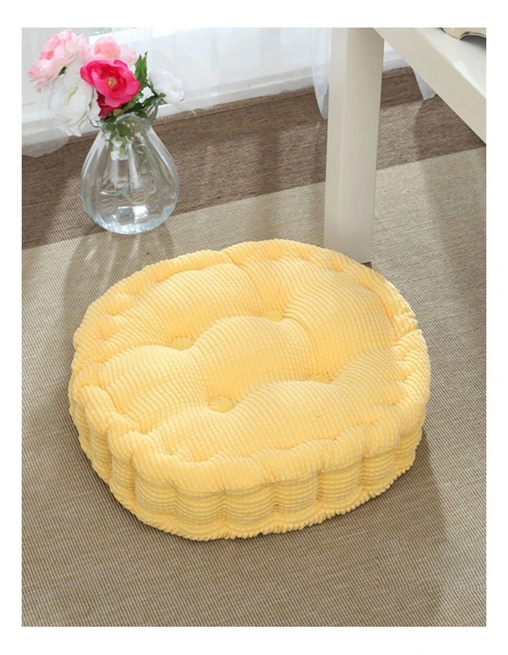 Round Cushion in Yellow