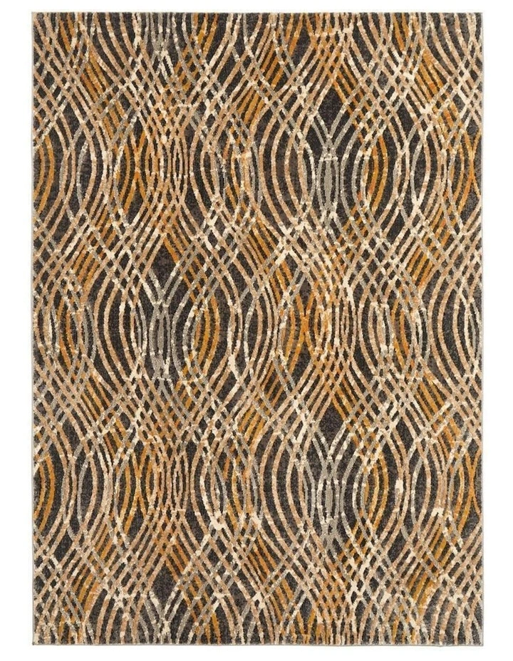 Dreamscape Flurry Modern Rug in Brown