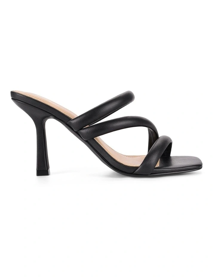 Spence Heeled Sandals in Black